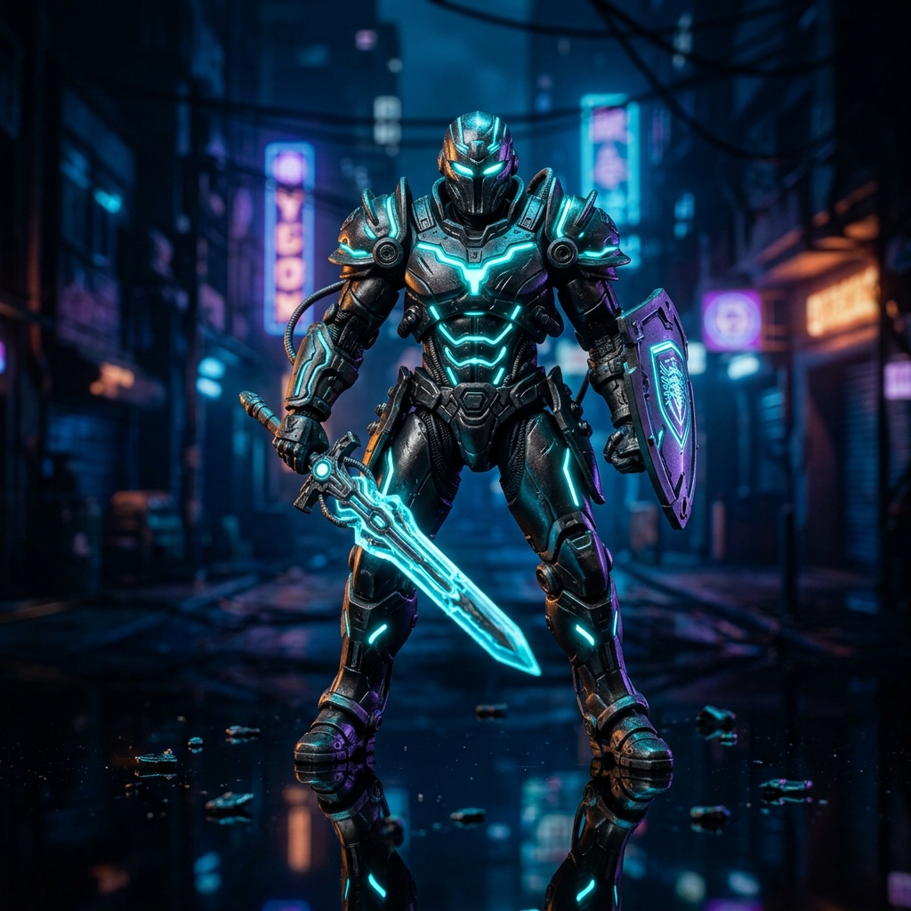 Action Figure Cyber Knight